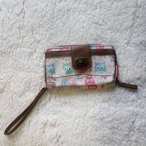 UNIONBAY Brown and Multicolor Owl Print